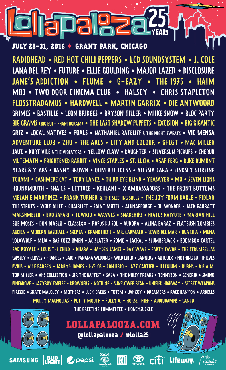 Lollapalooza Chicago Lineup Beyond The Stage Magazine