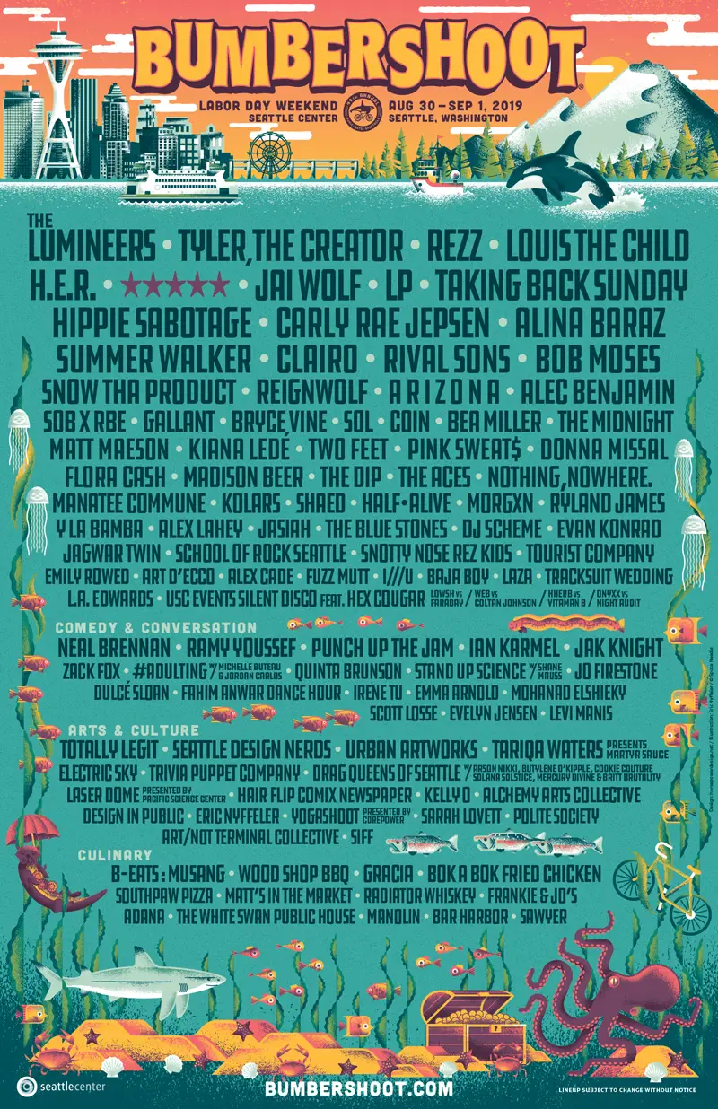 Bumbershoot Announces 2019 Lineup | Beyond The Stage Magazine